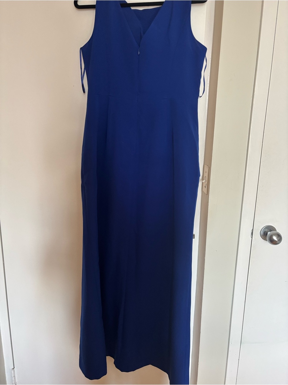 Eliza J Royal Blue Sleeveless Cascading Ruffle- Maxi Dress - Picture 6 of 7
